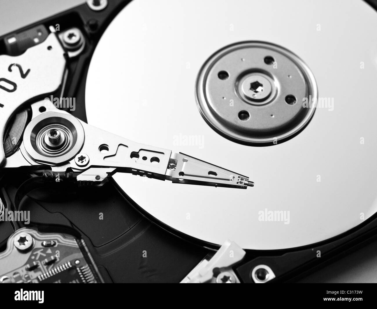 Hard disk Black and White Stock Photos & Images Alamy