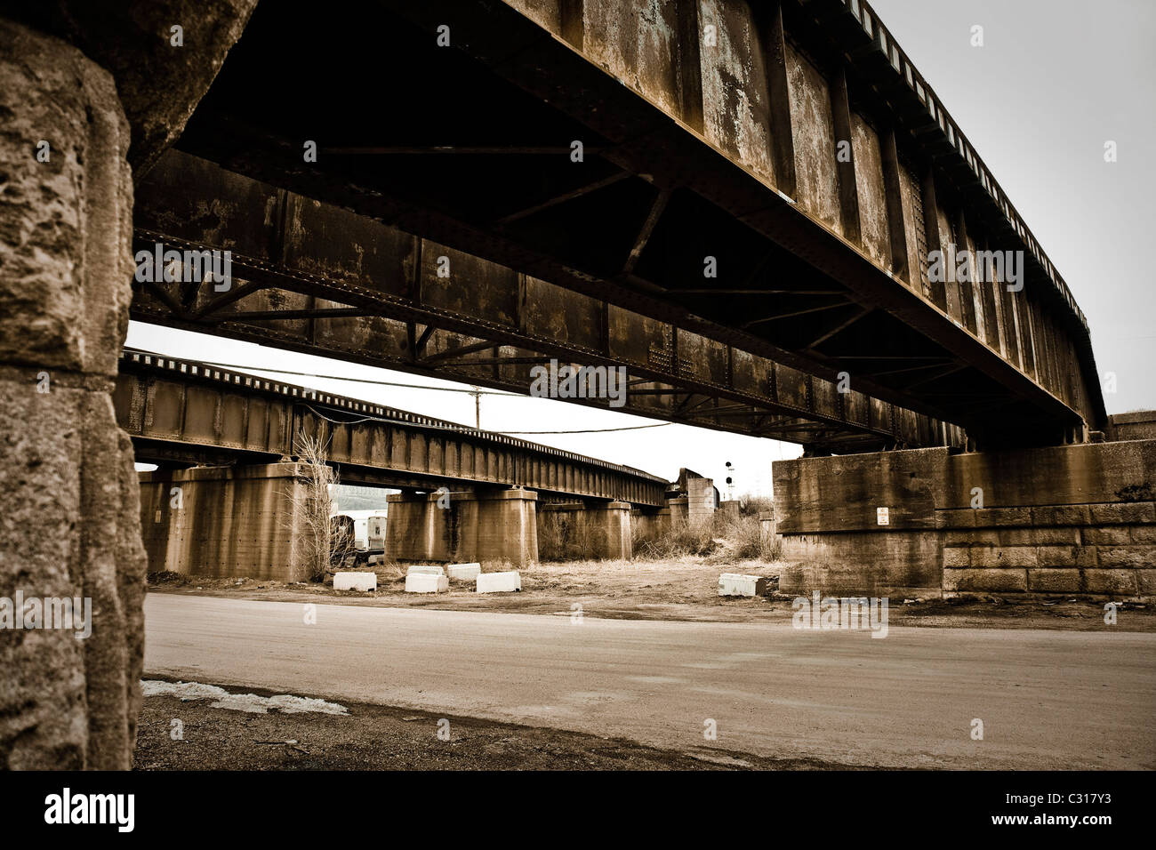 Stylistic Urban shots of downtown Cincinnati Ohio, including old