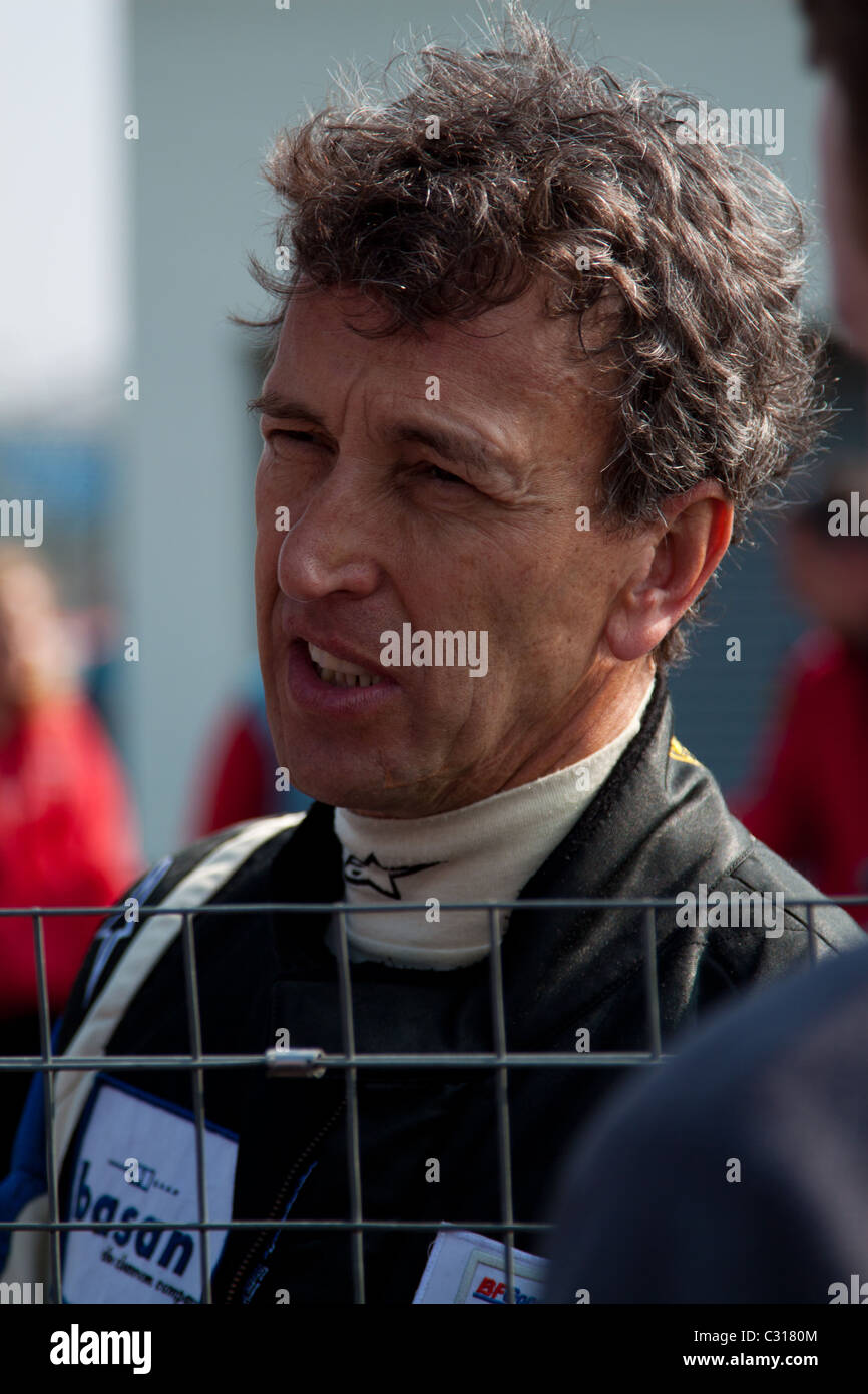 Jaap Bartels - Radical Racing Driver at Silverstone Stock Photo