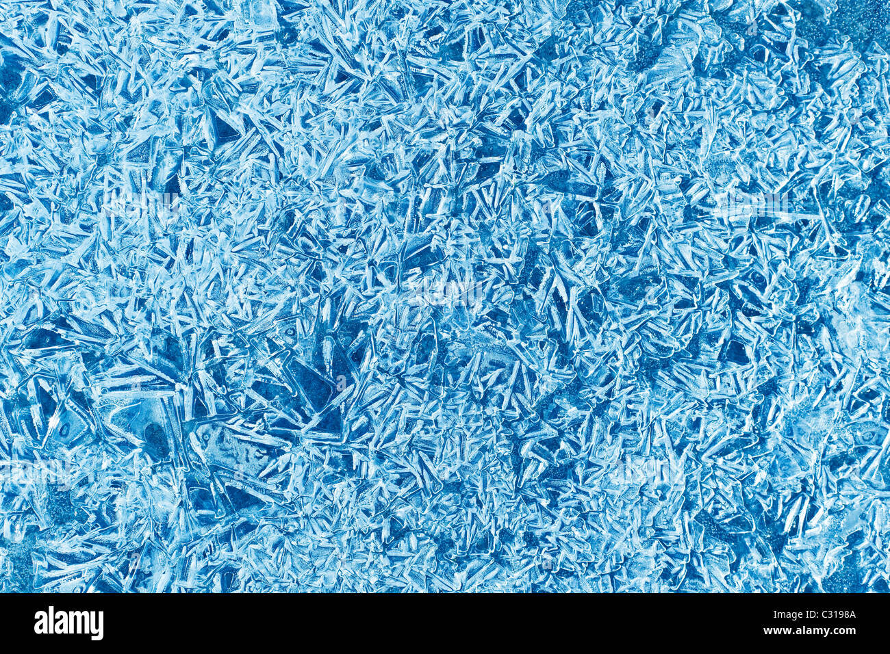 Background image of frozen natural pattern Stock Photo