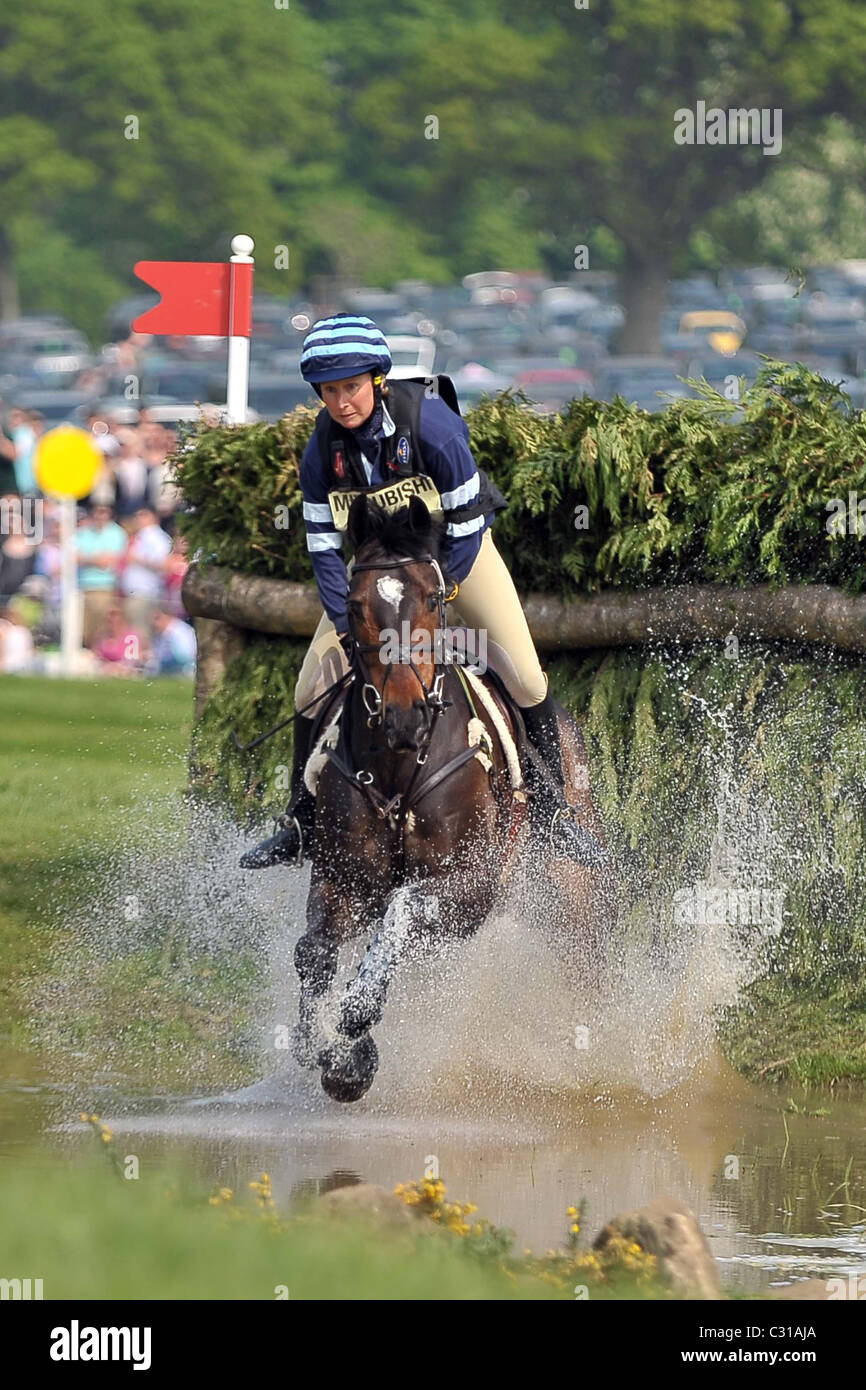 Clare Lewis riding SIDNIFICANT at fence 14. Mitsubishi Badminton Horse