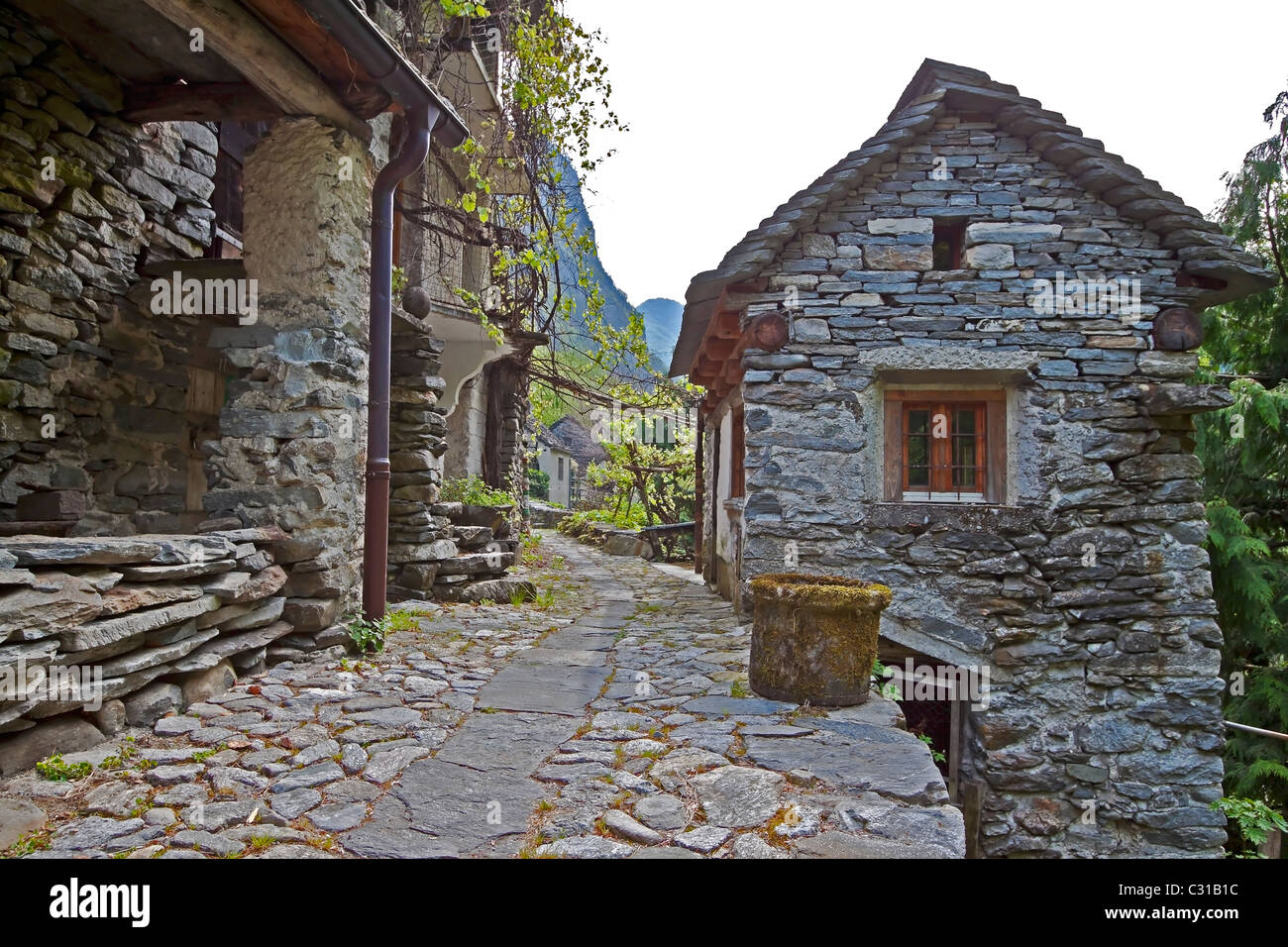 Valle Bavona - Ticino Stock Photo