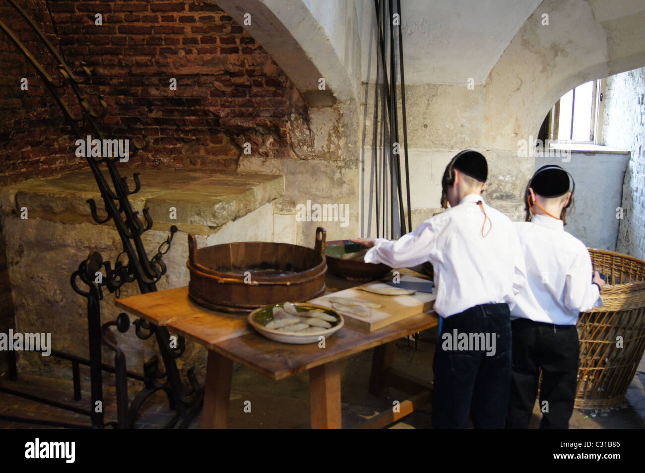 Kitchens in Hampton Court Palace, London Stock Photo