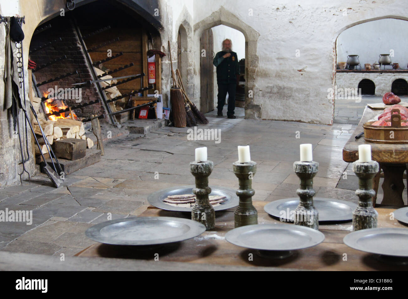 Kitchens in Hampton Court Palace, London Stock Photo