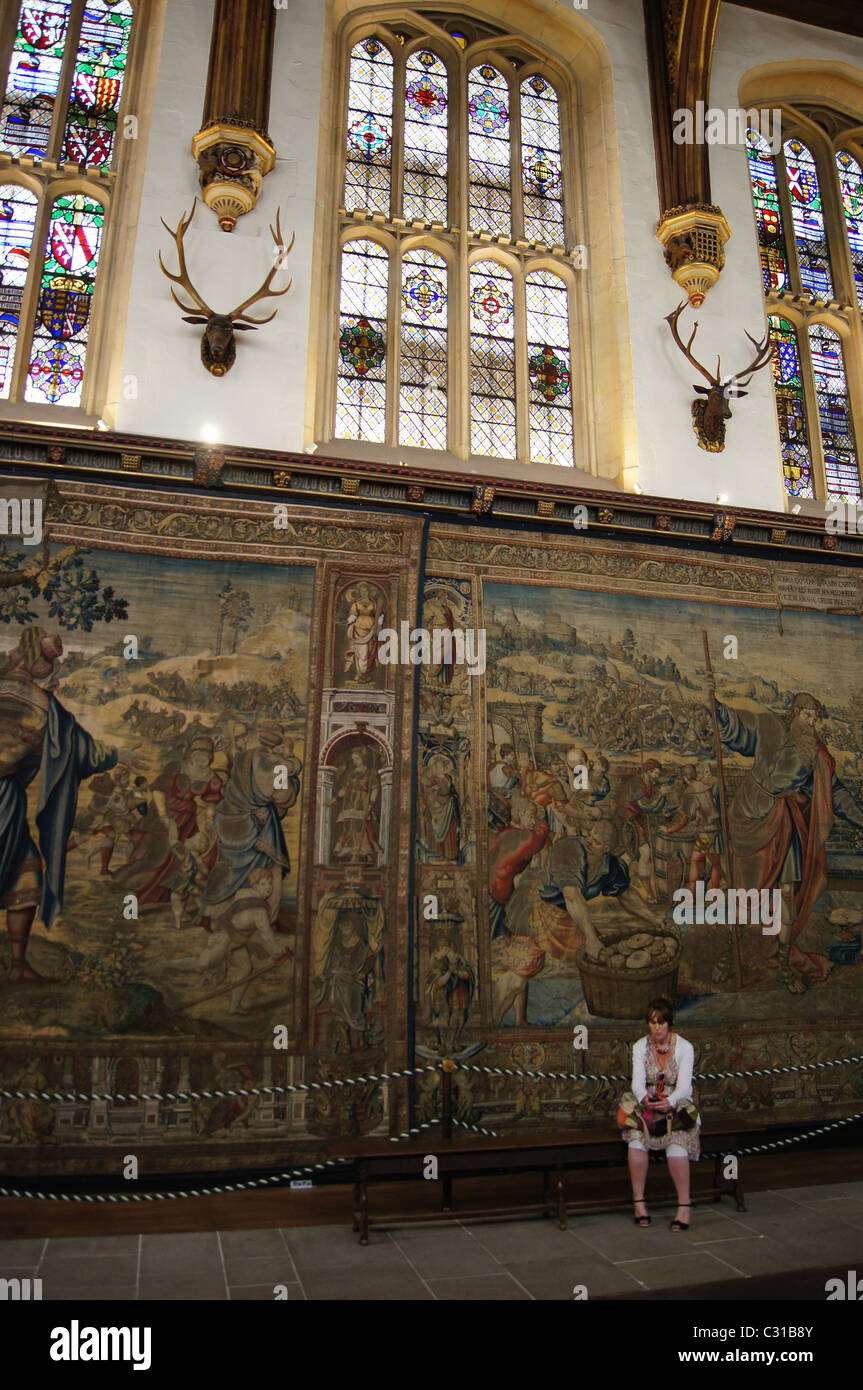 Great Hall tapestries in Hampton Court Palace, London Stock Photo Alamy