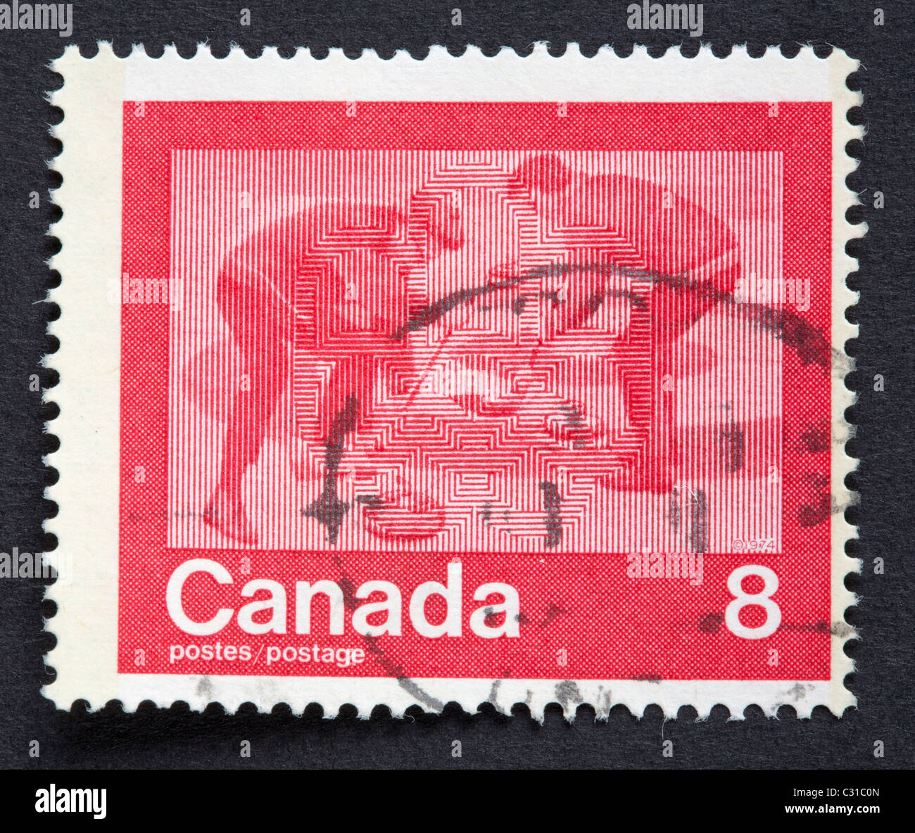 Canadian postage stamp Stock Photo Alamy