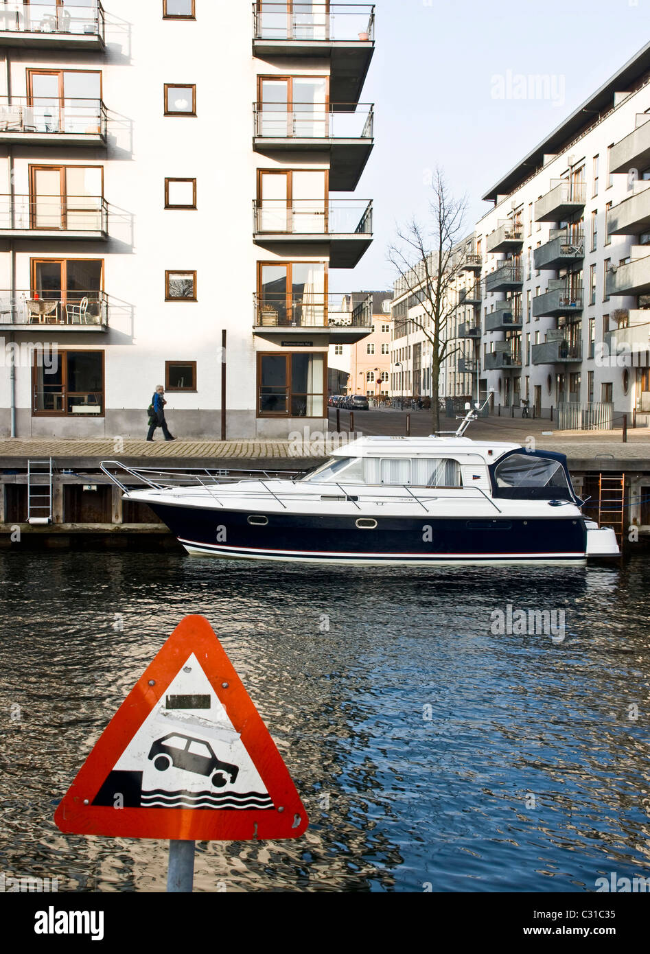 Canal-side waterside waterfront apartments Christianshavn Copenhagen ...