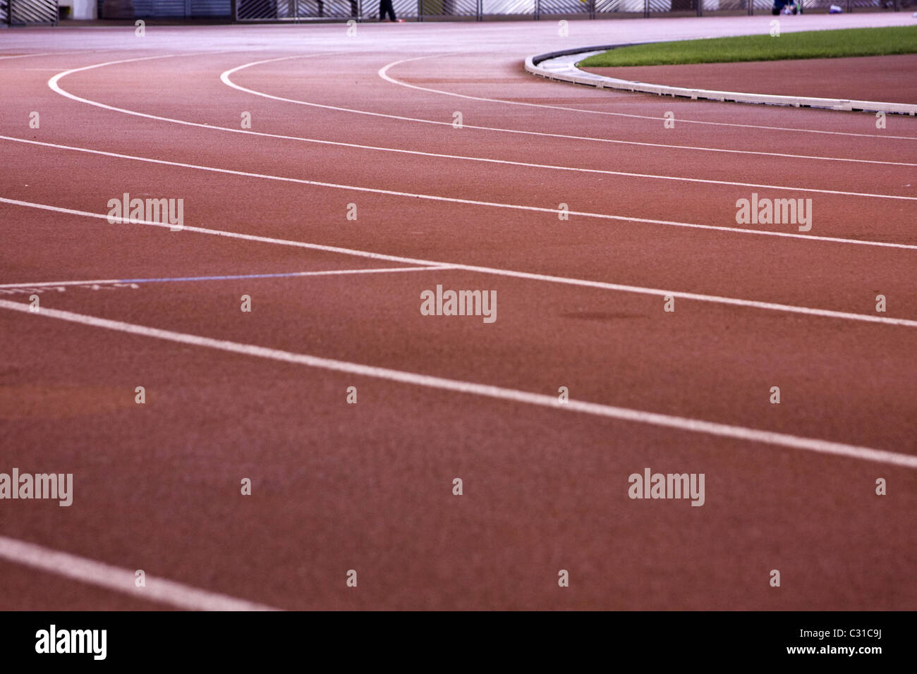 Football Pitch Running Track High Resolution Stock Photography And Images Alamy