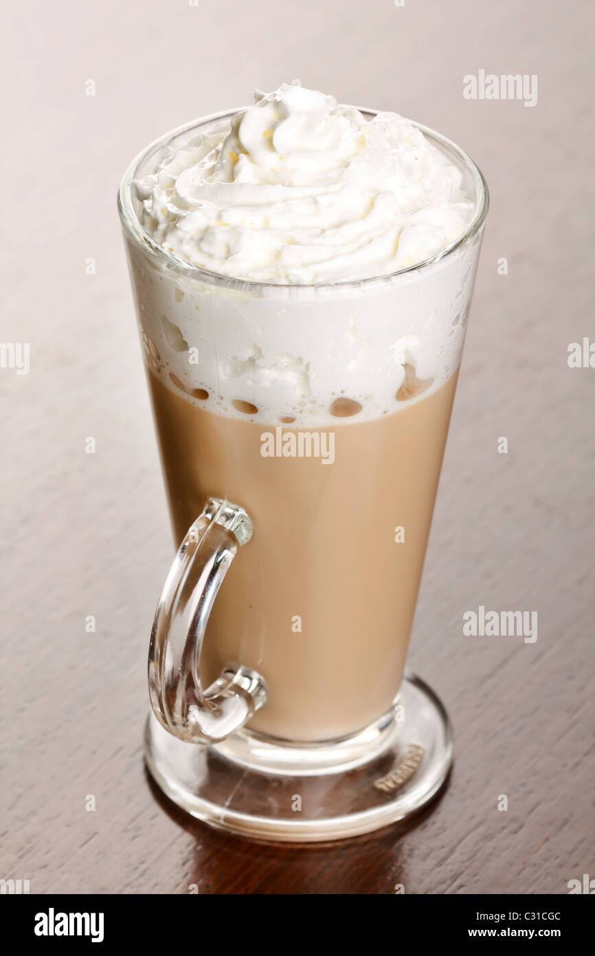 coffee with cream liqueur Stock Photo Alamy