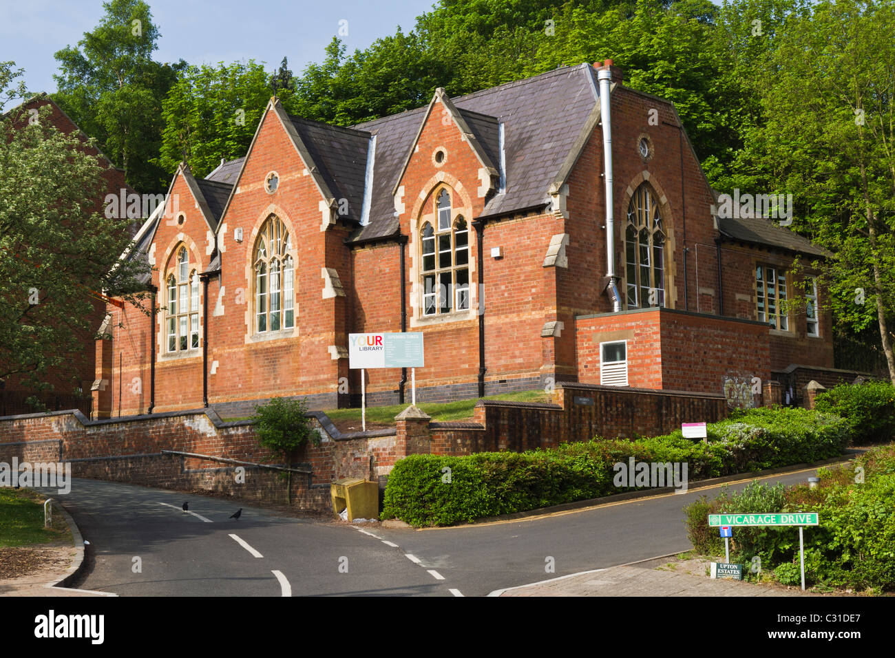 Kinver village library in Staffordshire Stock Photo