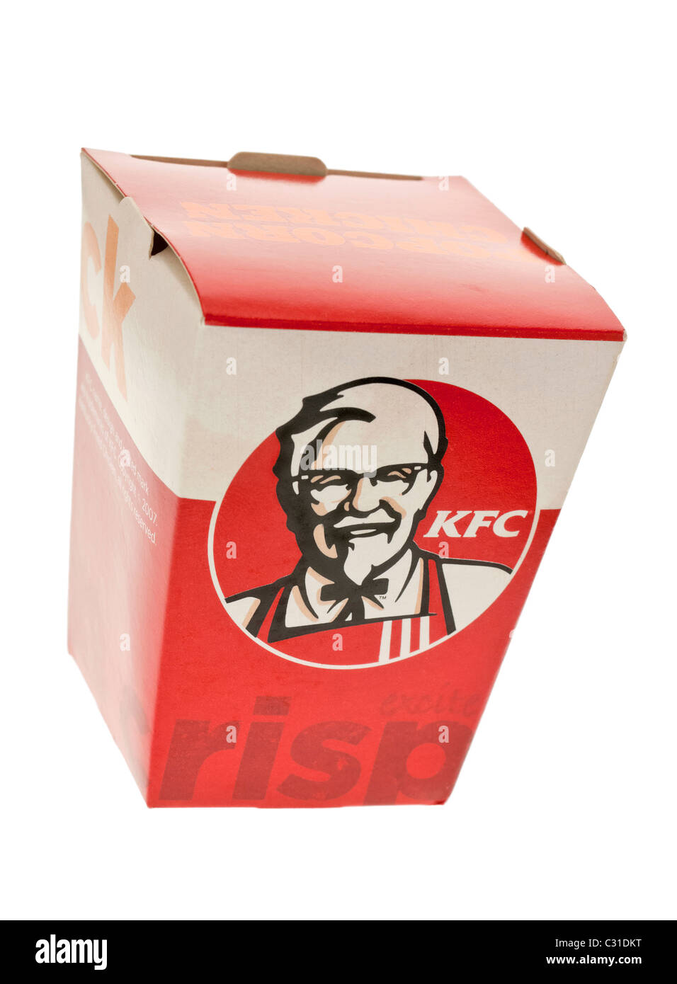 Box of KFC Popcorn Chicken Stock Photo