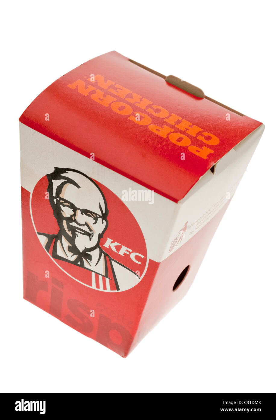 Box of KFC Popcorn Chicken Stock Photo