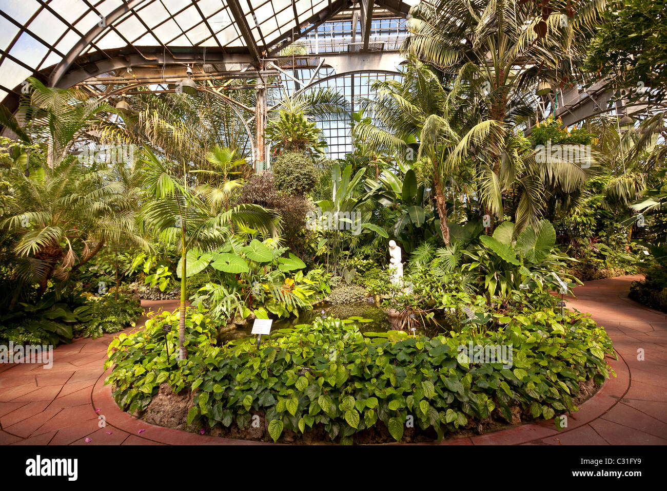 Lincoln Park Conservatory and Botanical Garden Chicago, IL Stock Photo