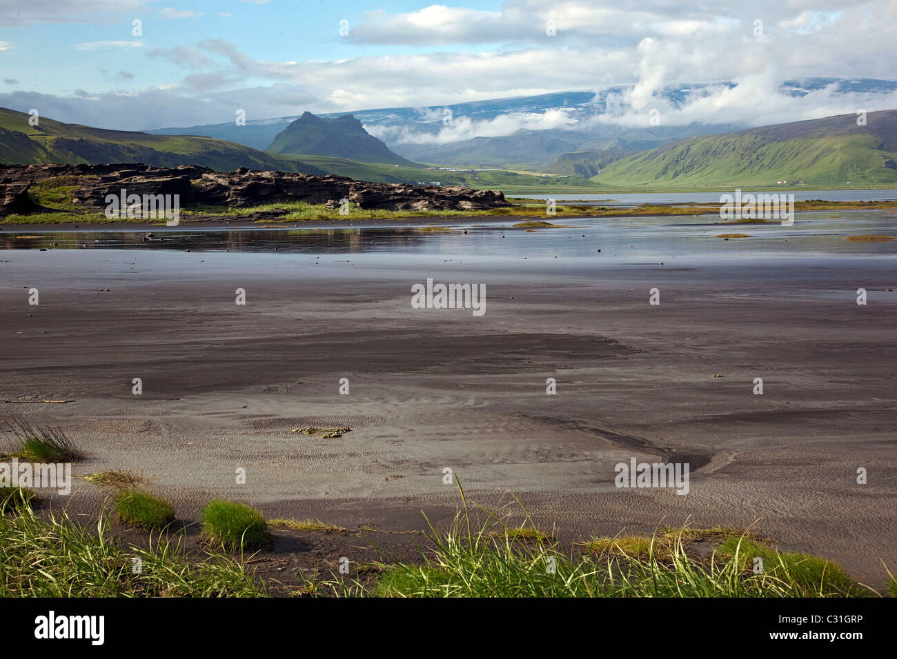 THE NATURE RESERVE OF DYRHOLAEY, A VOLCANO-FORMED ISLAND, NOW A ...