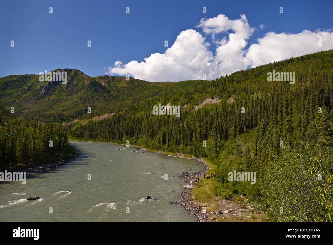 ALASKA, USA - Nenana River. Stock Photo