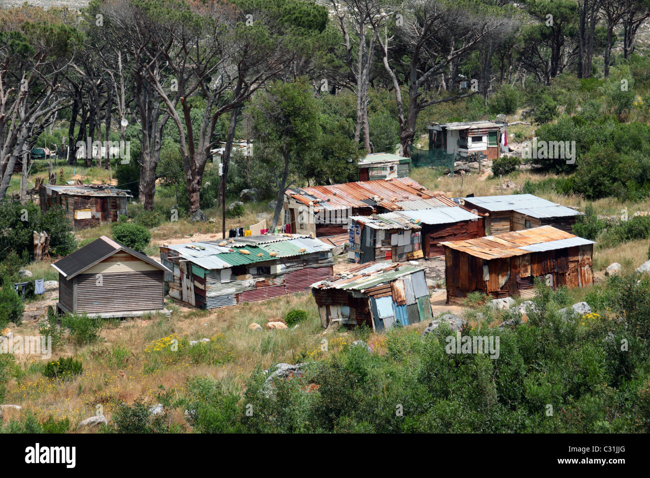 SHANTY TOWNS IN THE REGION OF SIMON'S TOWN, CAPE PENINSULA, WESTERN ...