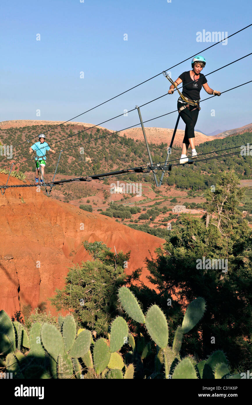 Aerial park at the domaine de terres damanar hires stock photography