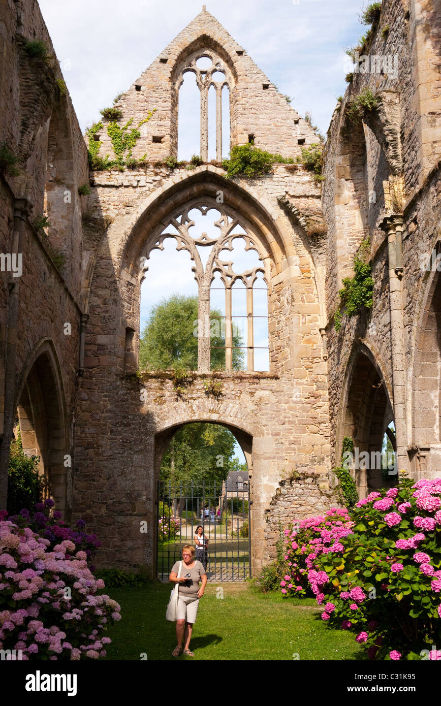 Beauport Abbey, Paimpol, Cote de Goelo, Brittany, France Stock Photo