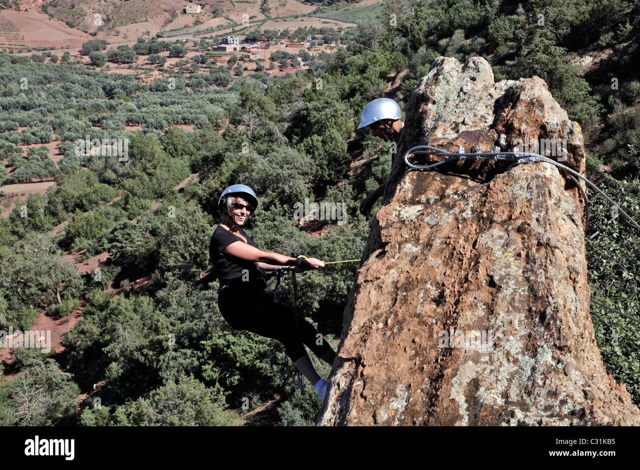 ROCKCLIMBING, ONE OF THE ACTIVITIES AT THE DOMAINE DE TERRES D’AMANAR