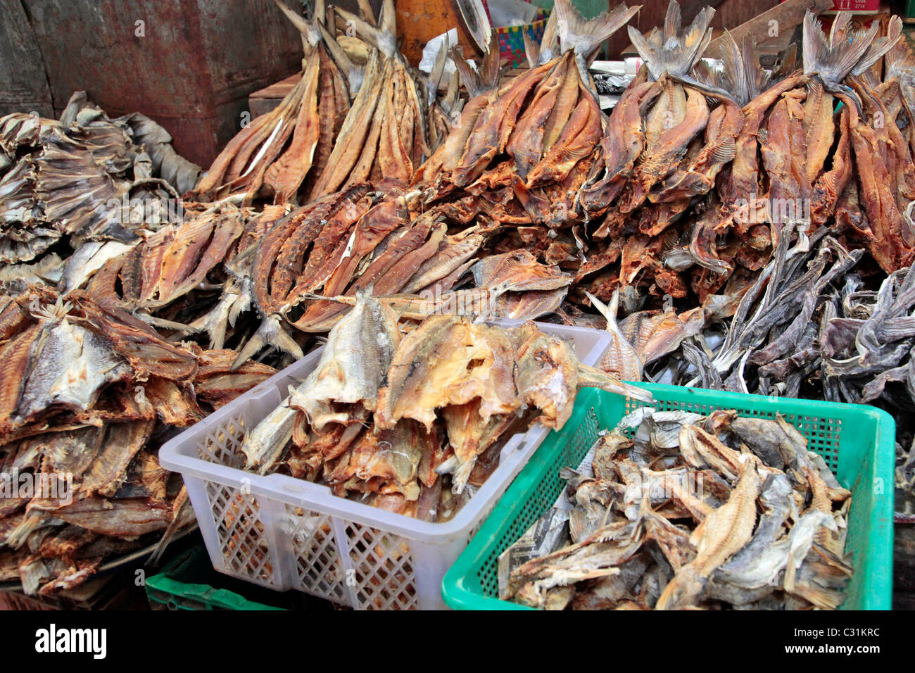 Myanmar dry fish market hires stock photography and images Alamy