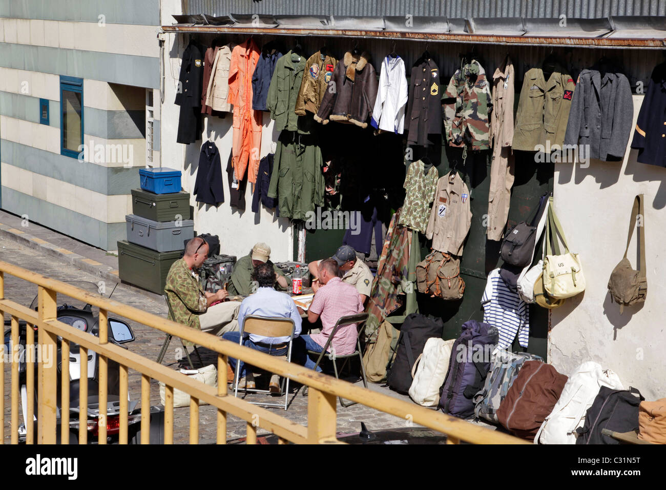 ARMY SURPLUS STORE, PASSAGE ALEXANDRE, BOULEVARD PASTEUR, NEIGHBORHOOD
