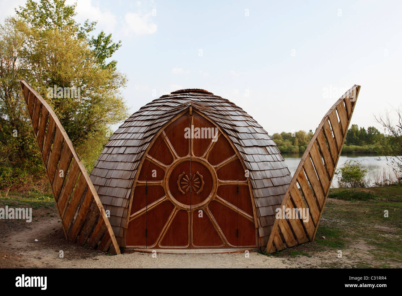 "Bird Hide", [Radley Lakes], Radley, Oxfordshire, UK Stock Photo Alamy