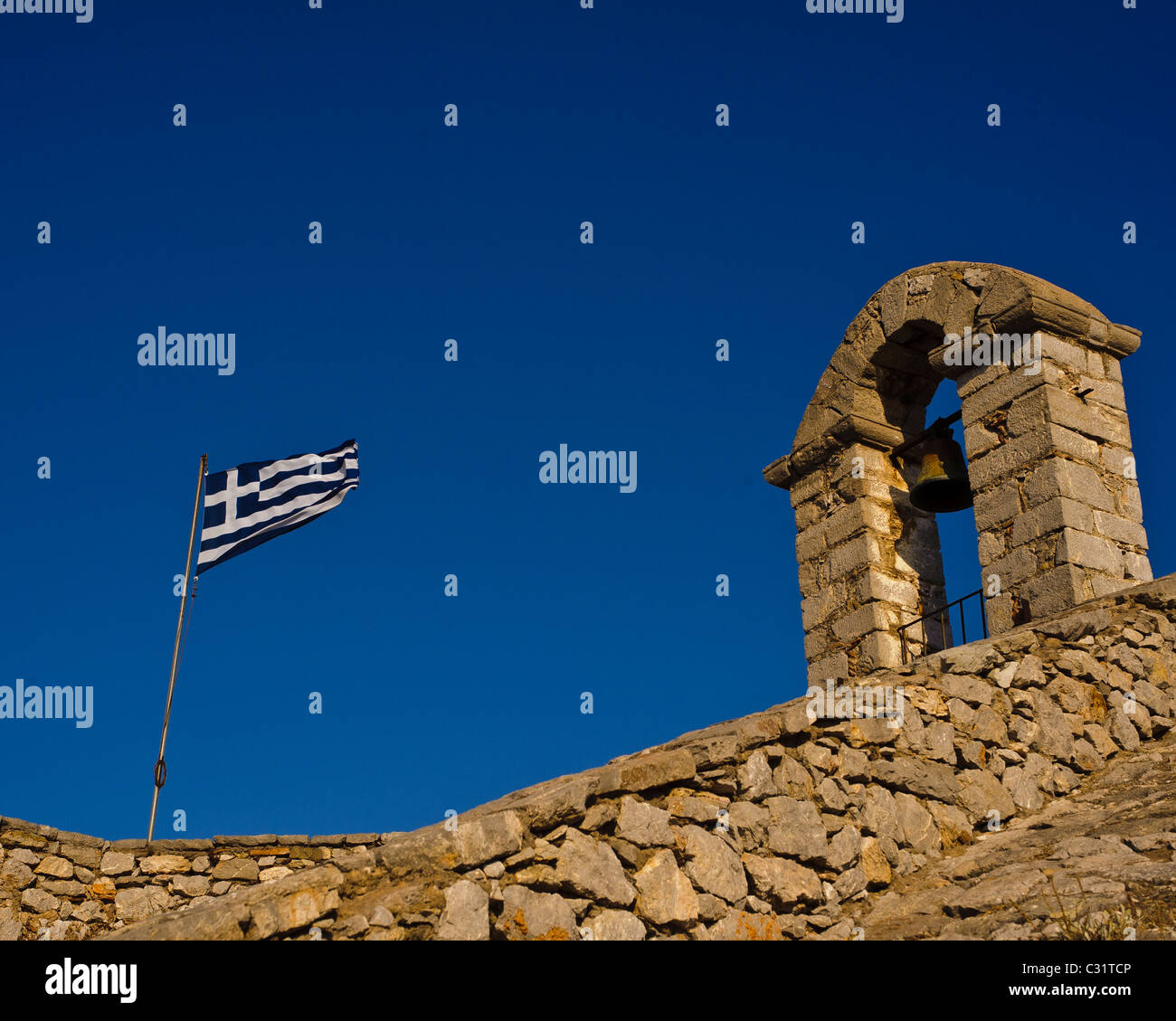 View of The fortress of Palamidi Stock Photo