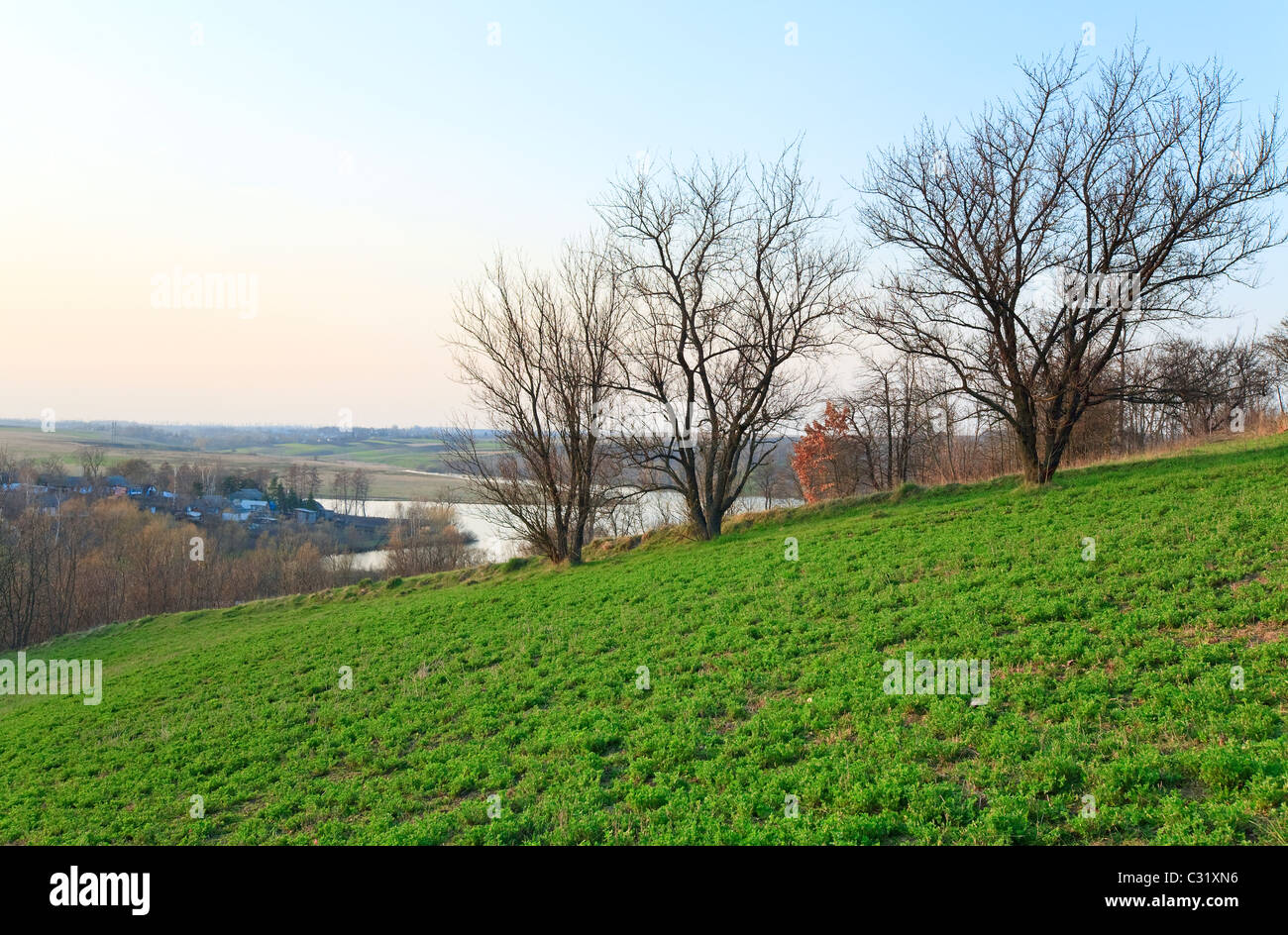 Spring dull landscape country hi-res stock photography and images - Alamy