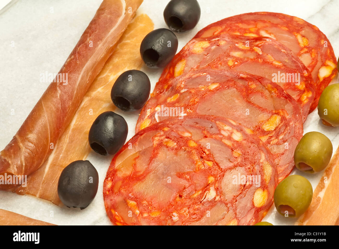 chorizo sausage of Spain Stock Photo Alamy