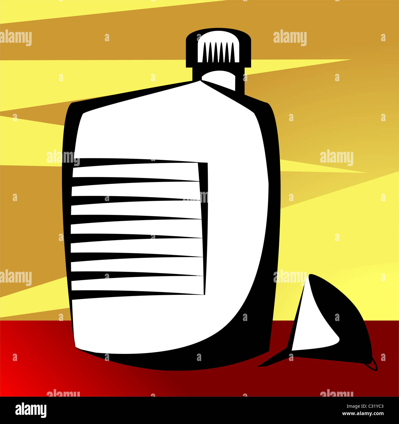 funnel and container Stock Photo - Alamy
