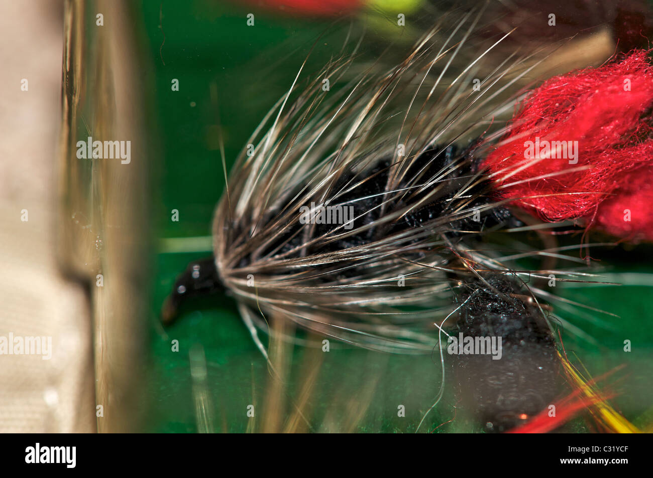 Various fly fishing flies for trout and steelehad Stock Photo - Alamy