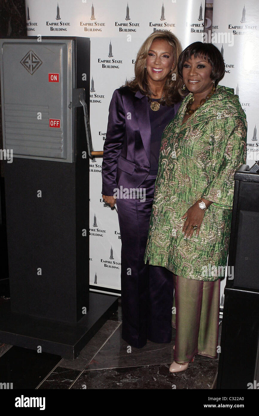 Denise Rich, Patti LaBelle Empire State Building lighting ceremony for
