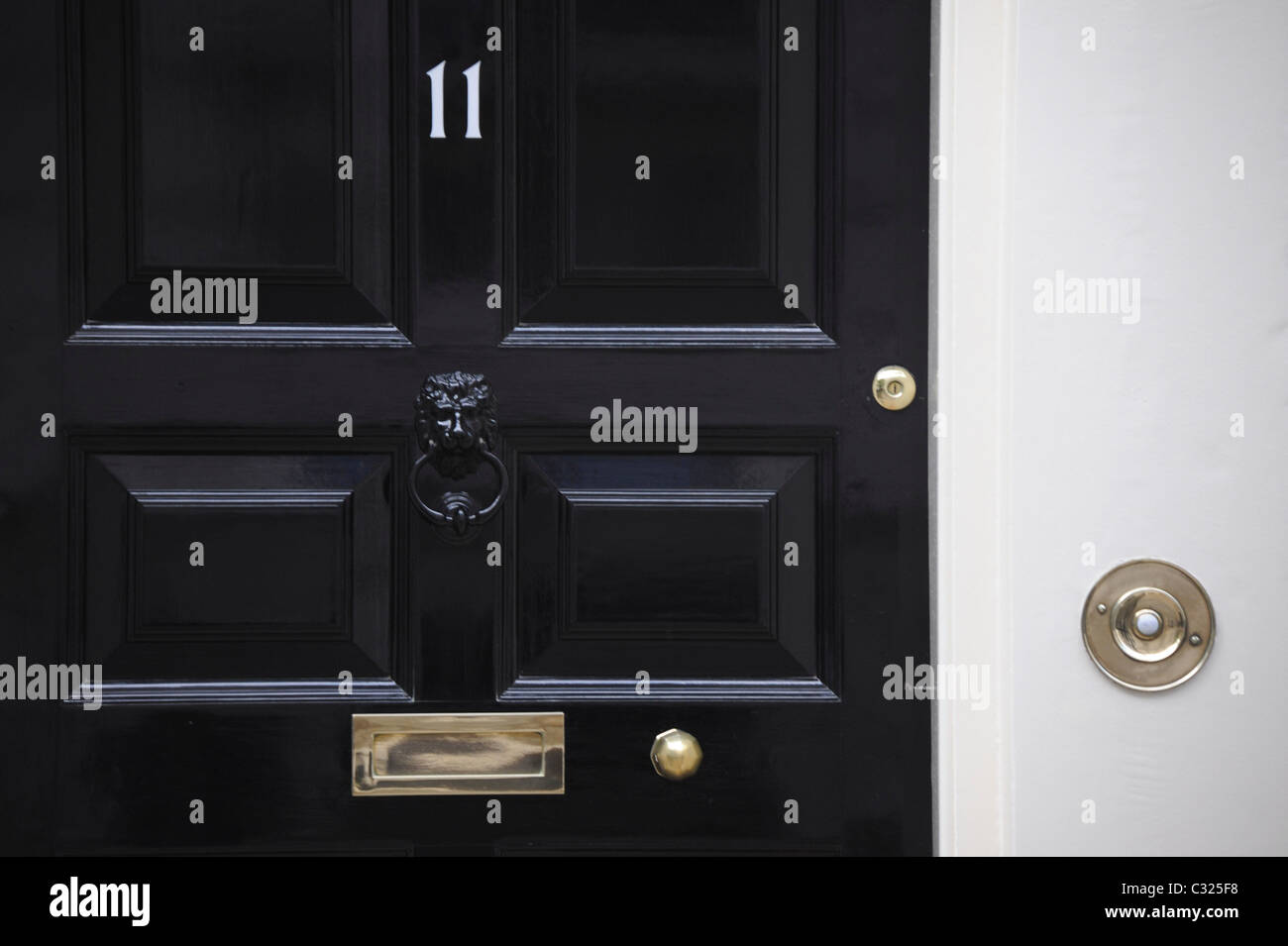 Number 11 Downing Street, London, 20th April 2009. Stock Photo