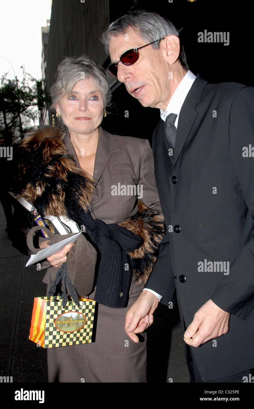 Harlee McBride and Richard Belzer leaving the celebrity roast of Matt Lauer at the Friars Club New York City, USA - 24.10.08 Stock Photo