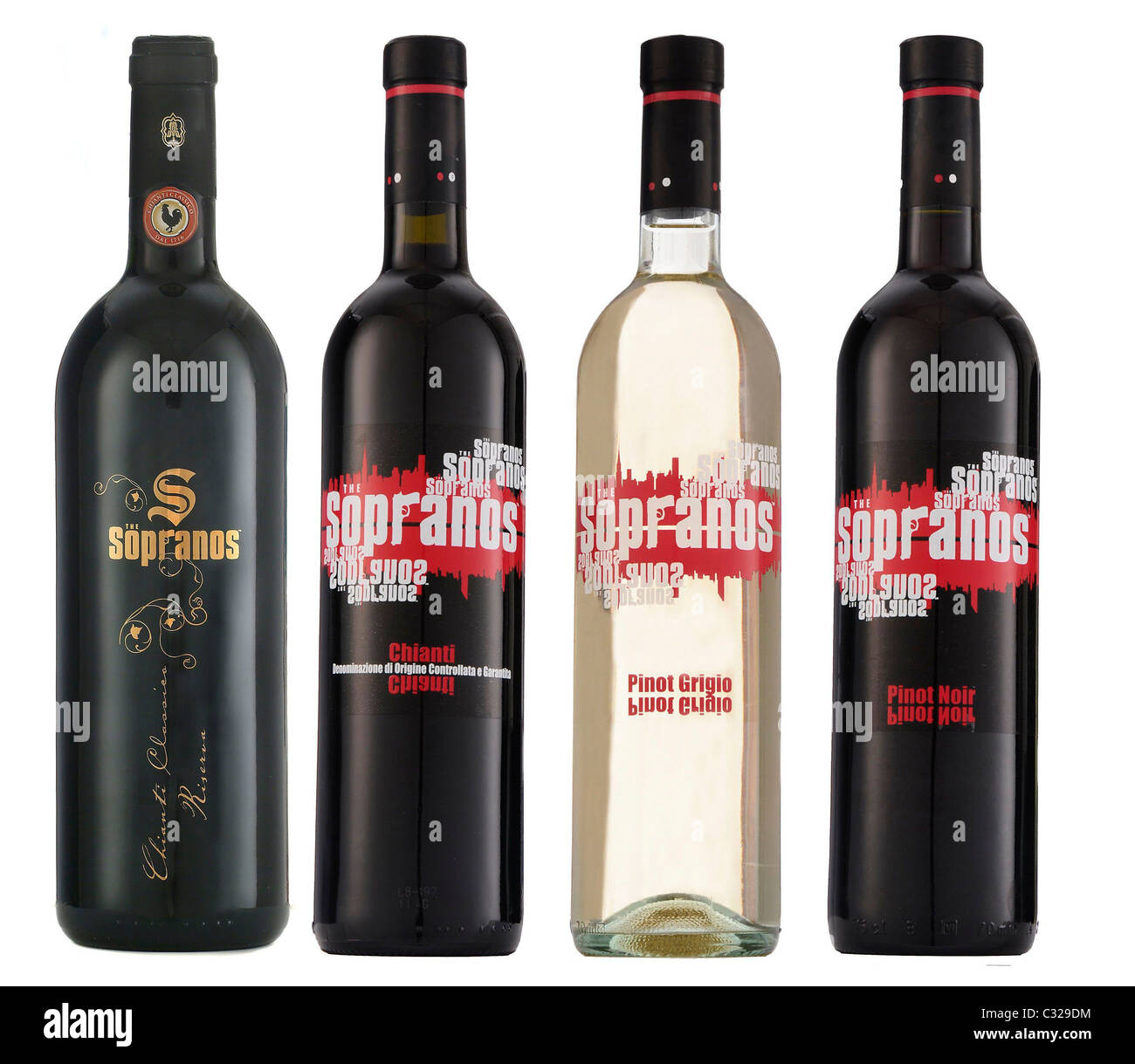 * THE SOPRANOS BOTTLE-UP SUCCESS WITH ITALIAN WINERIES Hit U.S. TV series THE SOPRANOS may have been killed off last year (08) Stock Photo
