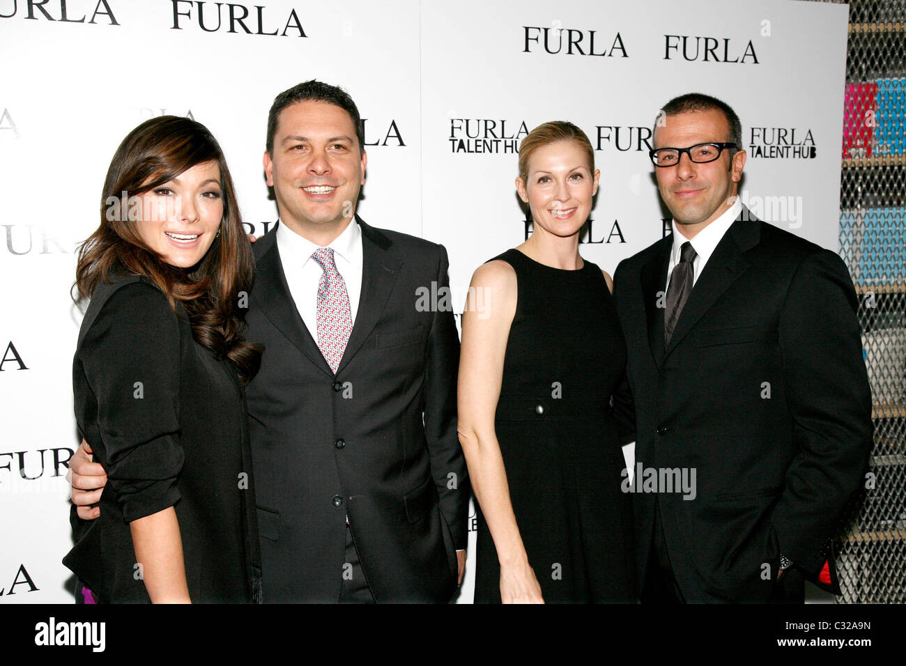 Lindsay Price, Tommaso Bruso, Kelly Rutherford and Michele Furlanetto Furla Talent Hub's 1st Anniversary Party at the New Stock Photo