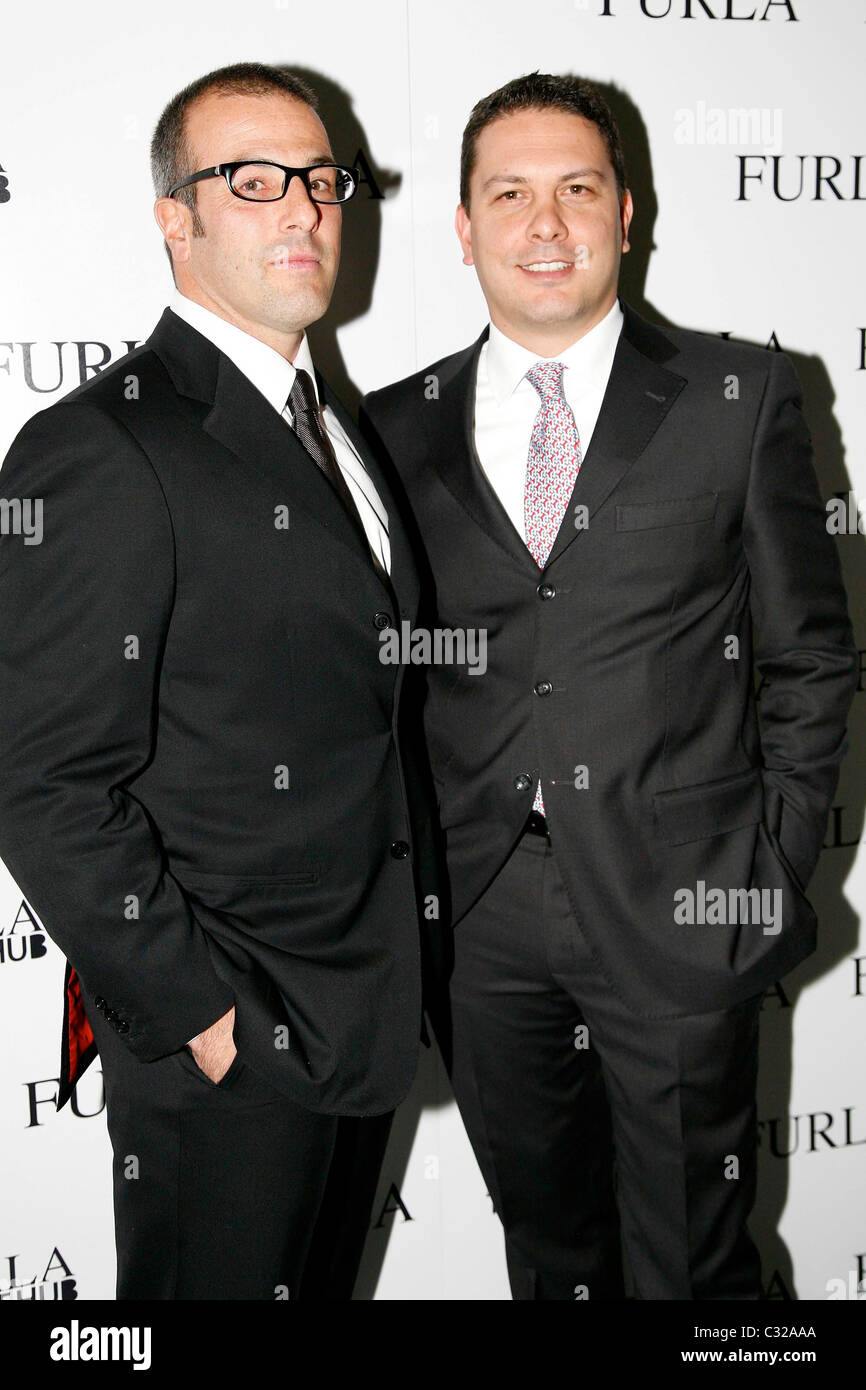 Michele Furlanetto and Tommaso Bruso Furla Talent Hub's 1st Anniversary Party at the New Museum of Contemporary Art - Arrivals Stock Photo