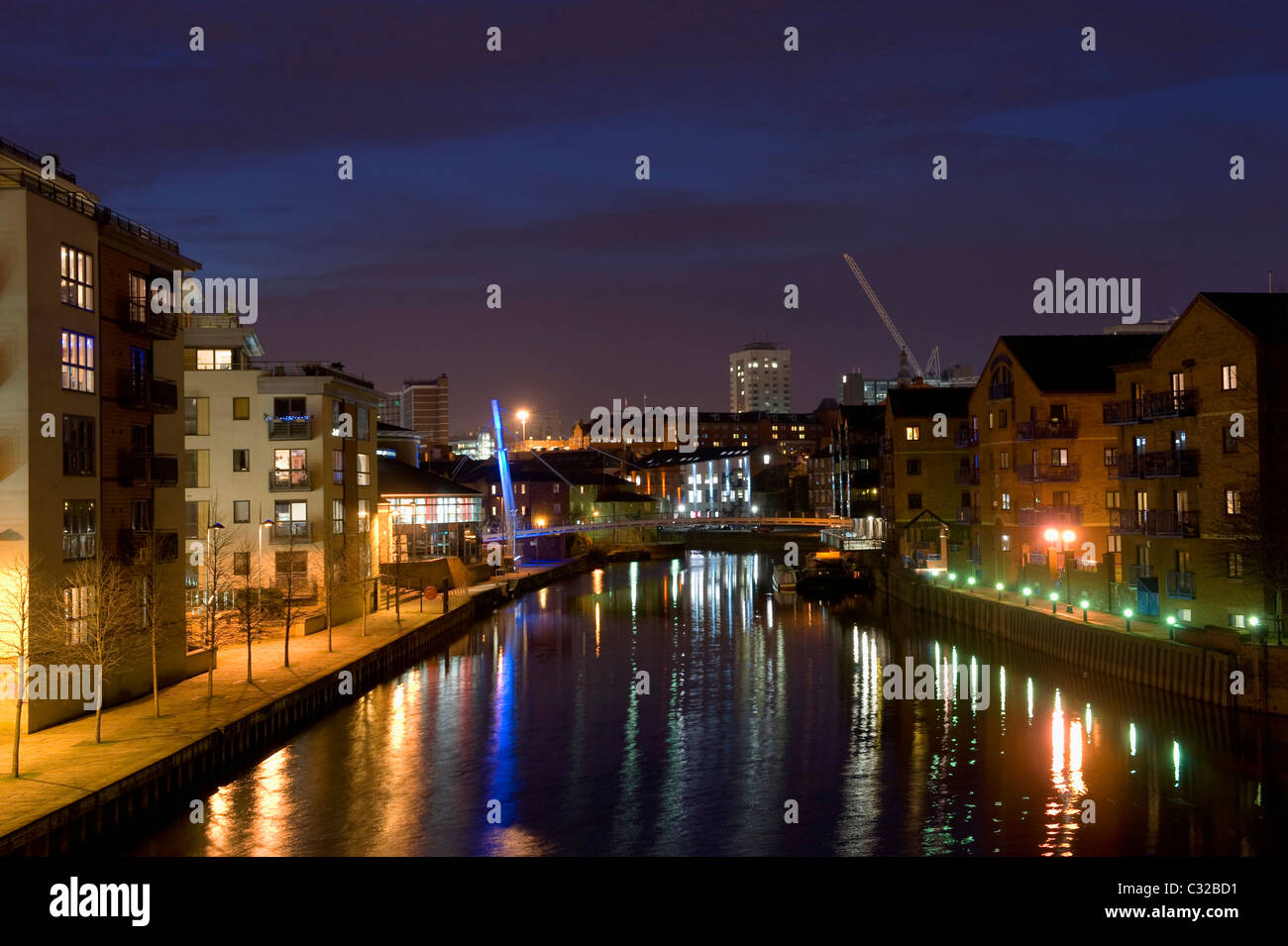 looking over the river aire by offices and apartments in the city of ...
