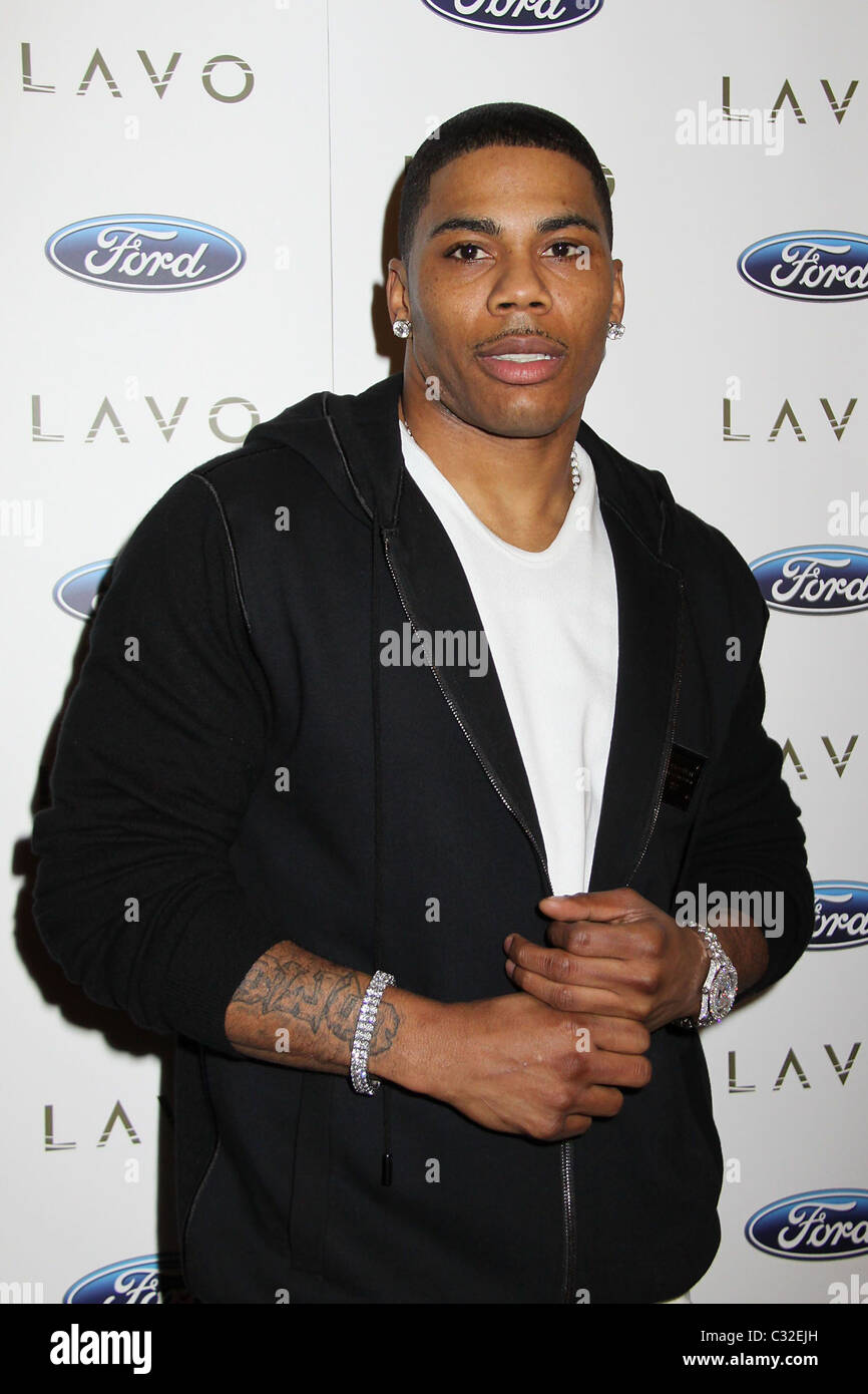 Nelly arrives to his surprise birthday party at Lavo Nightclub in the ...