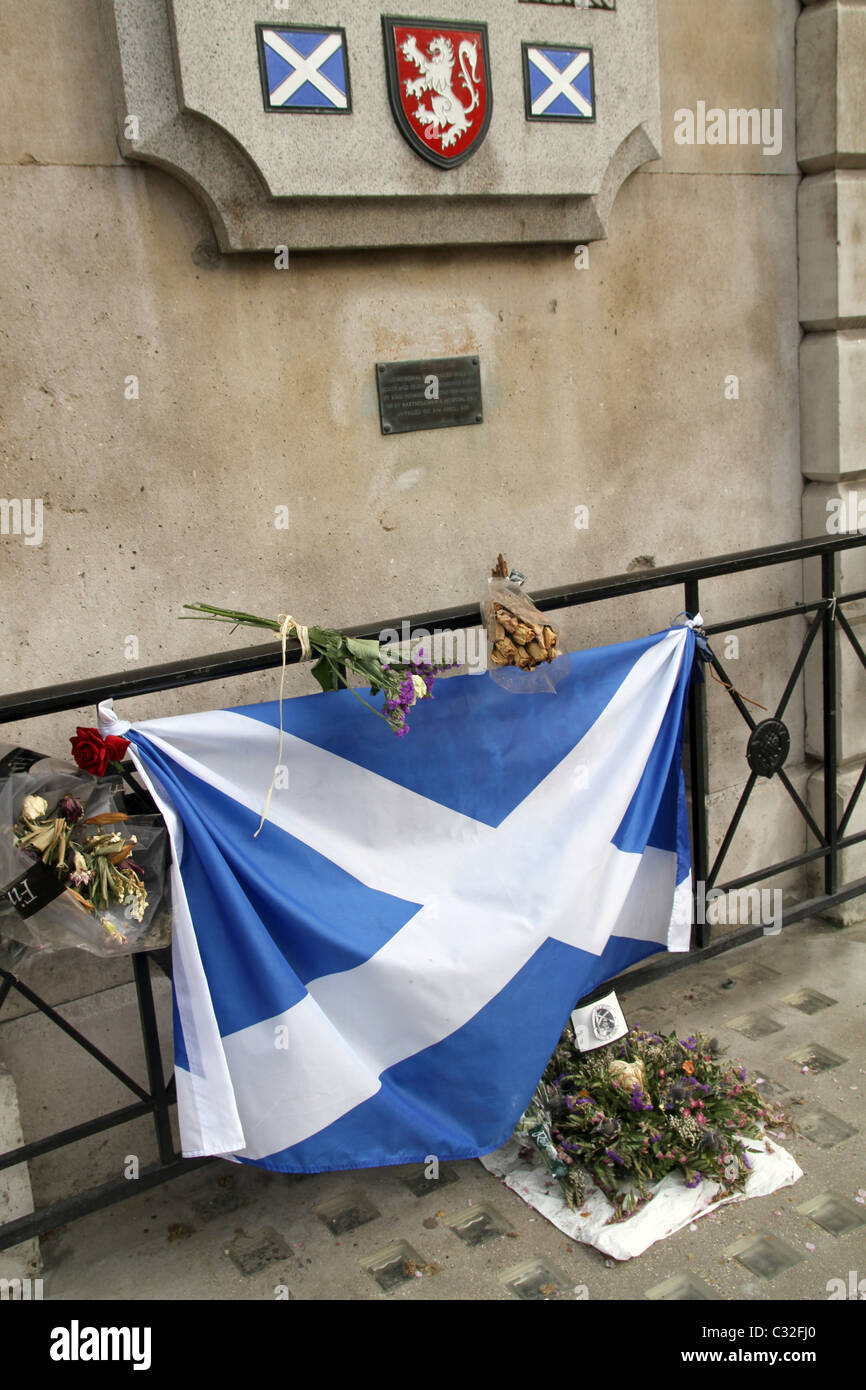 Memorial to Scottish patriot Sir William Wallace in London Stock Photo