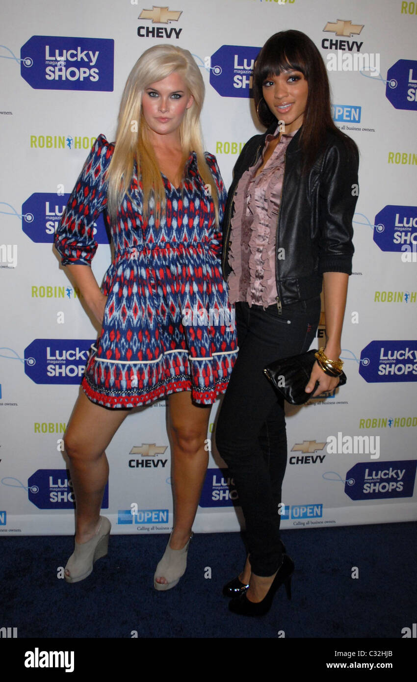Whitney Thompson and Saleisha Cooper Lucky Magazine hosts 5th Annual Lucky Shops at the Metropolitan Pavilion - arrivals New Stock Photo