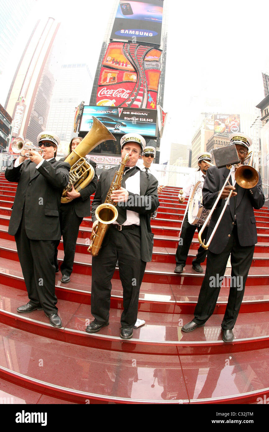 Jambalaya Brass Band Grand Opening of Duffy Square and TKTS booth
