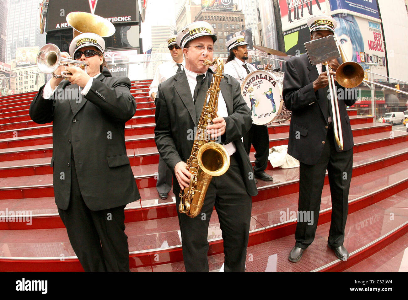 Jambalaya Brass Band Grand Opening of Duffy Square and TKTS booth