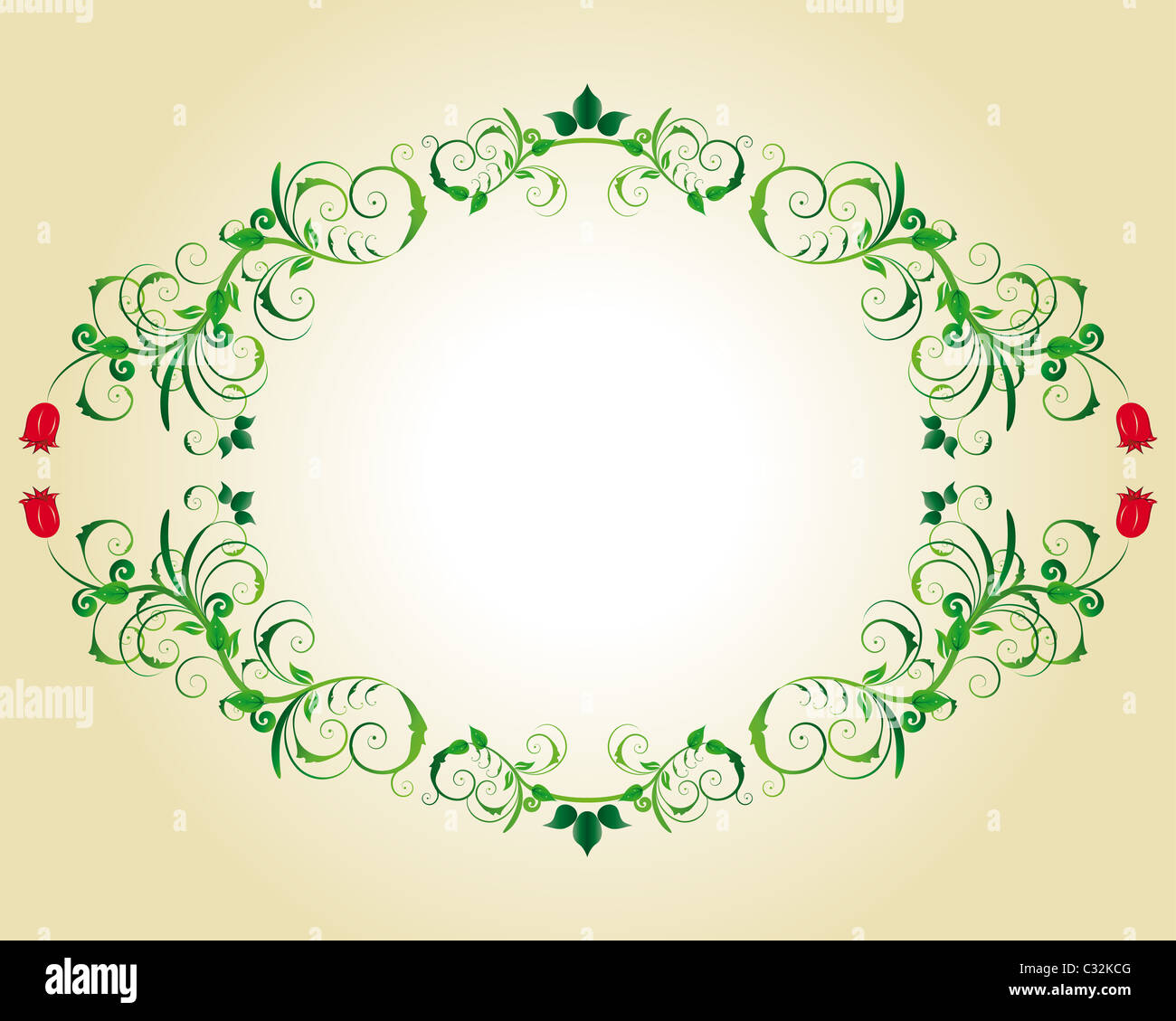Abstract floral vector frame backgrounds in Victorian style Stock Photo ...
