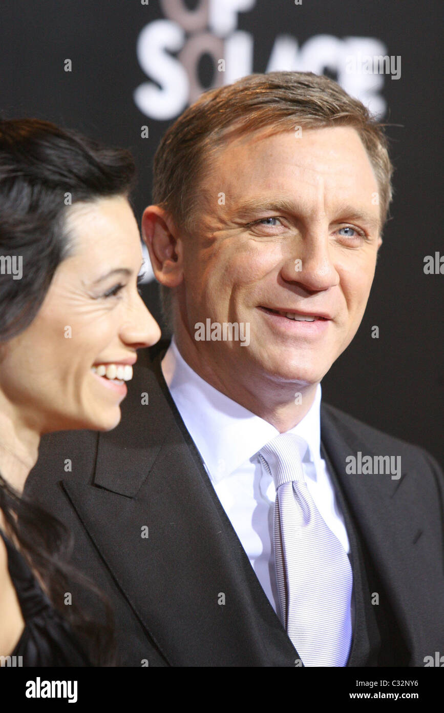 Daniel Craig with girlfriend Satsuki Mitchell at the benefit screening ...