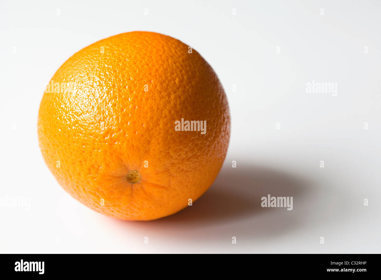 Orange on white background Stock Photo