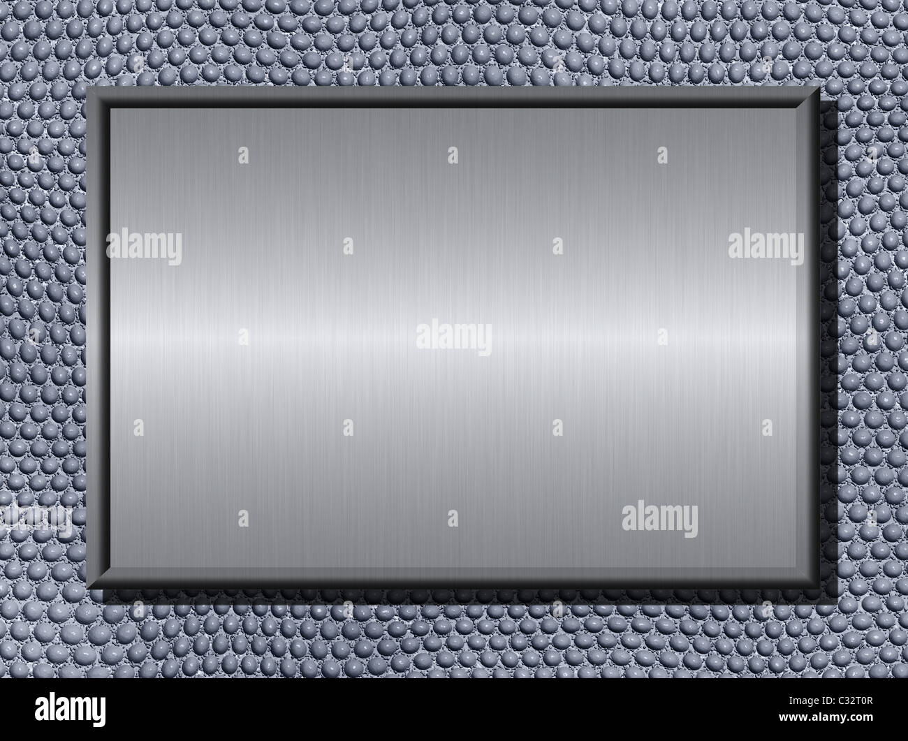 Shiny brushed metal plate hi-res stock photography and images - Alamy