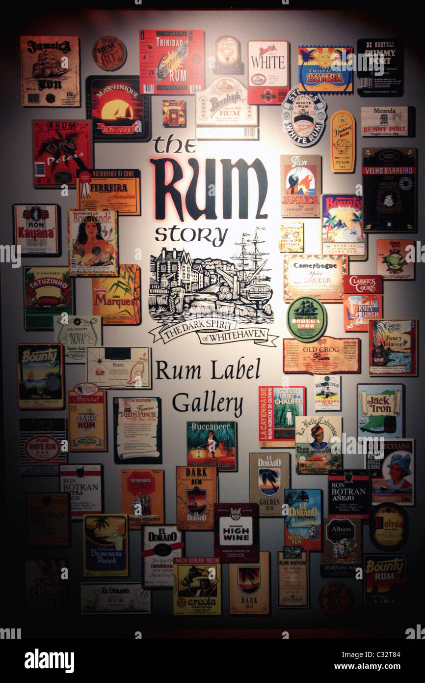 The Rum Story in Whitehaven Cumbria Stock Photo Alamy