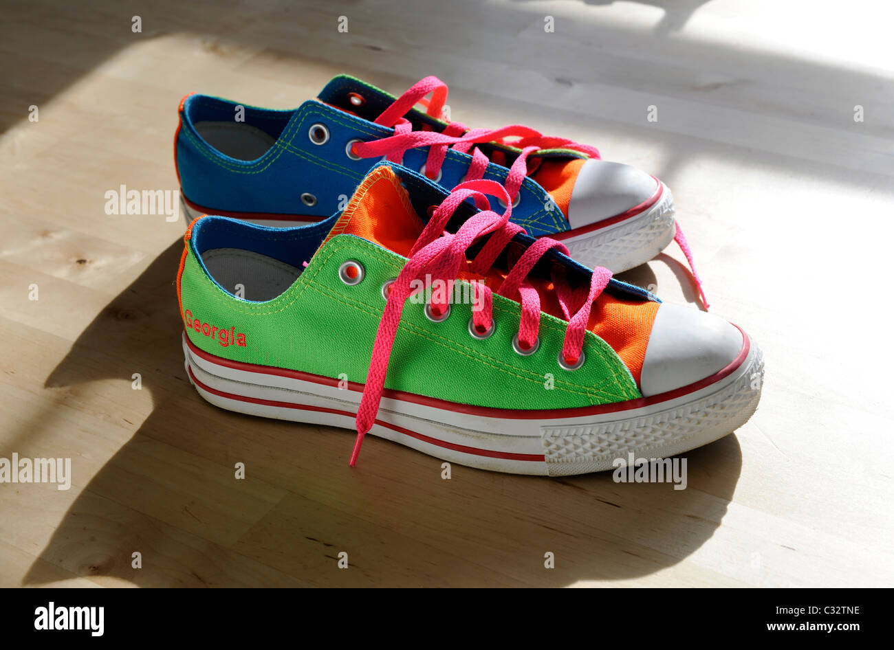 New Converse All Star sneakers ordered from website where user picks what  colors to combine Stock Photo - Alamy