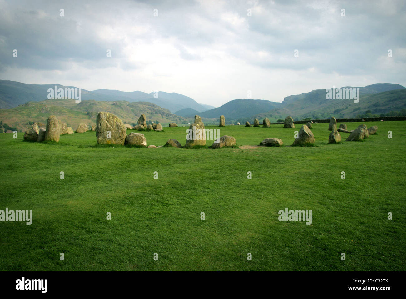 Castlerigg Stone Circle near Keswick, Cumbria Stock Photo